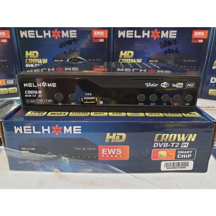 Welhome Set Top Box Digital DVB T2