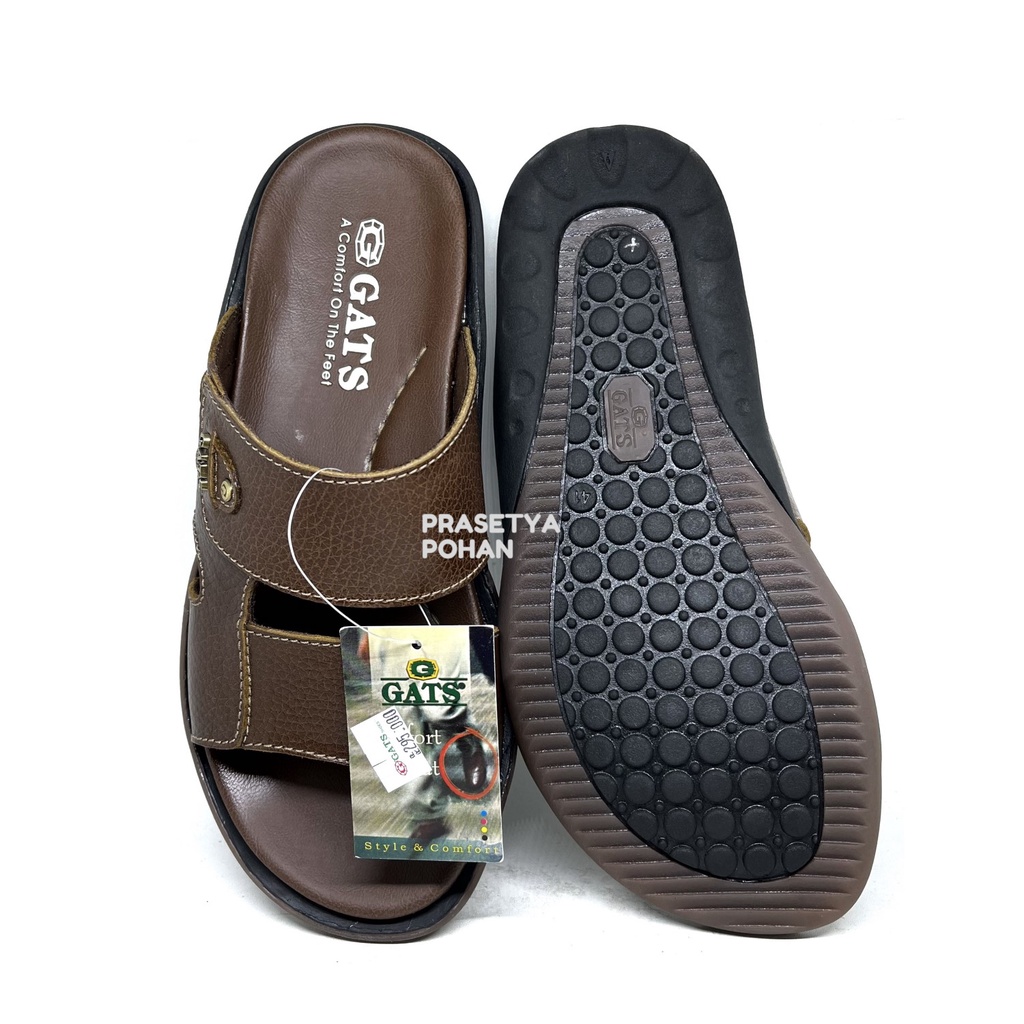 Sandal KULIT ASLI Pria Gats BL - Sandal Awet Tahan Lama dan Nyaman Digunakan