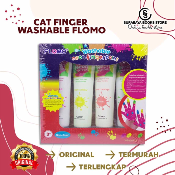 CAT FINGER PAINTING / CAT MURAH /ALAT TULIS/MELUKIS