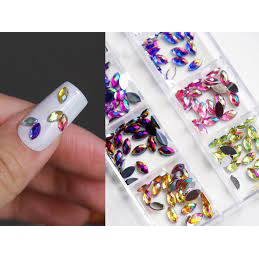 DEKORASI SLIME / CLAY / NAIL ART RHINESTONE TEAR / BOAT