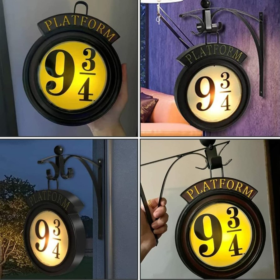 Hogwarts 9¾ platform Led Sign decoration Lampu dinding Hiasan Hogwarts