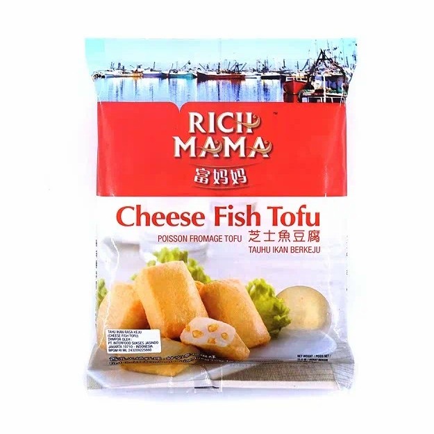 Rich Mama Cheese Fish Tofu 250 gr Steamboat Shabu Tahu Ikan Isi Keju