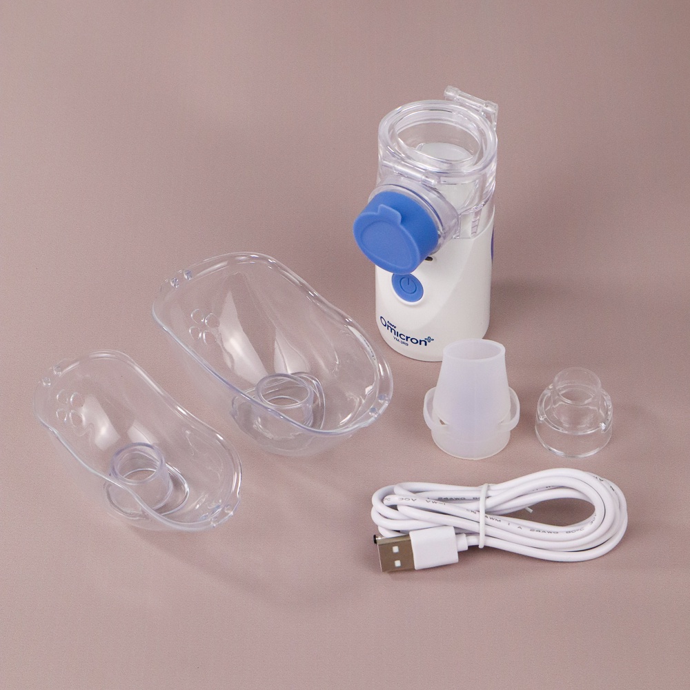 Omicron Alat Terapi Pernafasan Asma Inhale Nebulizer - YM-3R9 - White - OMHRFZWH