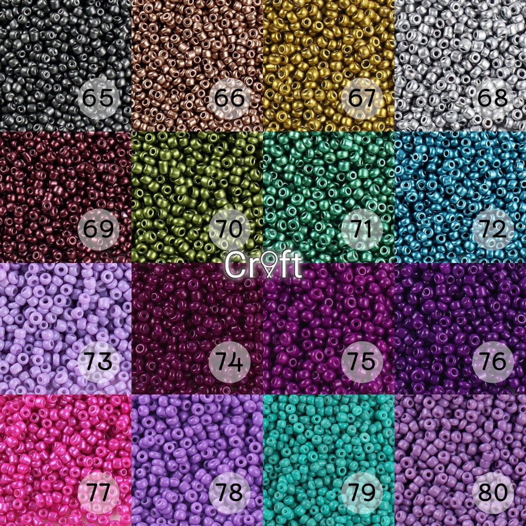 Manik Payet Mote Beras Pasir 2/3/4mm Bahan Kerajinan Tangan 11/0 8/0 6/0 [ per 10 gram ] 99Craft