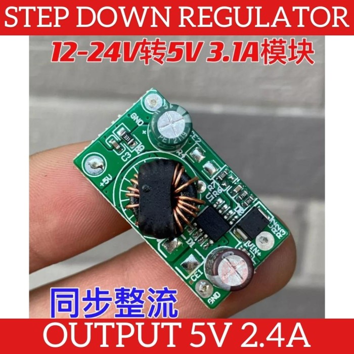 Step Down Regulator Penurun Tegangan Output 5V 2.4A Input 12V sd 24V