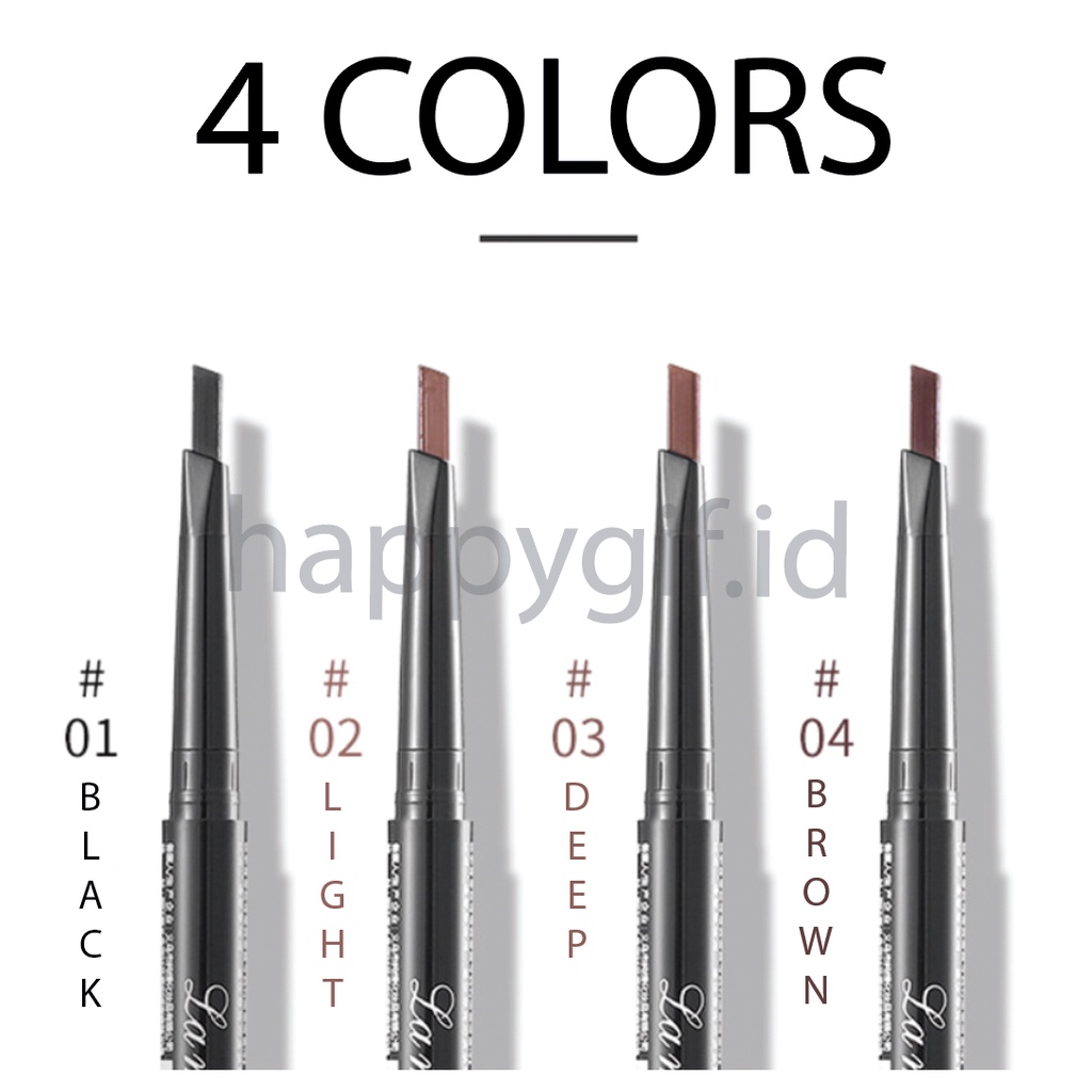 LAMEILA 2 in 1 Eyebrow Pensil Alis Kepala Ganda 4 Warna LA206 903