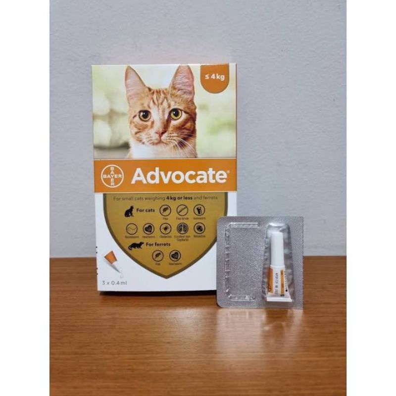 Advocate Obat Anti Kutu Kucing Murah untuk BB < 4kg berat badan kurang dari 4 kg