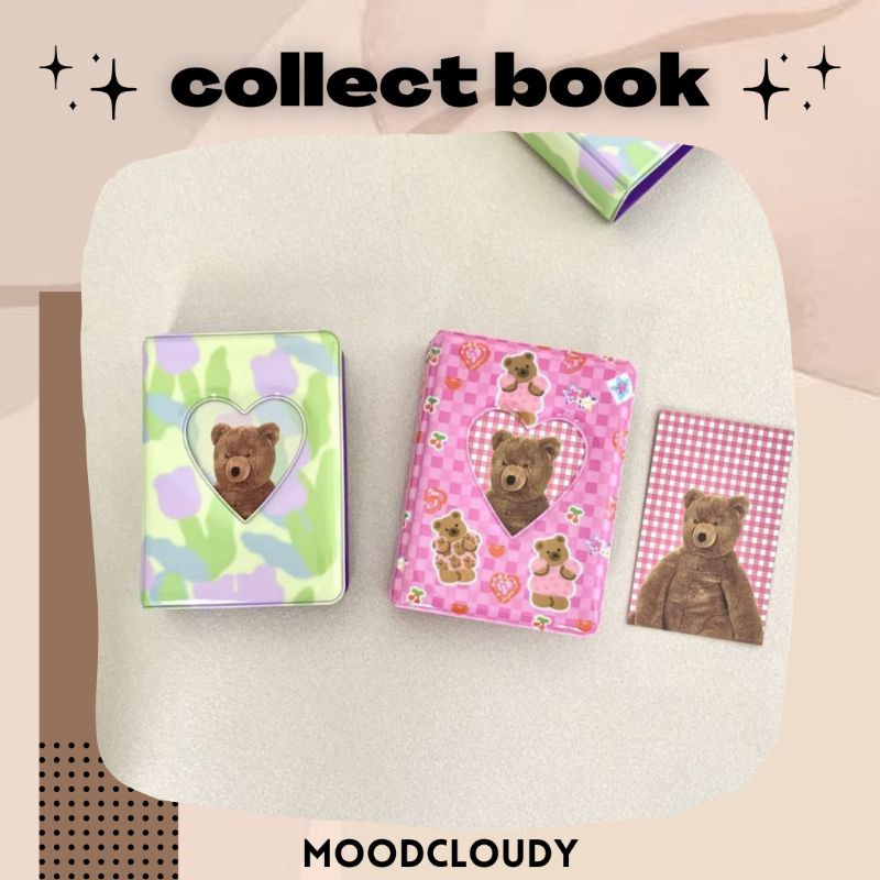 ⚘ mōödcloudy ⑅ collect book flower tulip and bear somgoms | 1P mini album foto / binder kolbuk photo