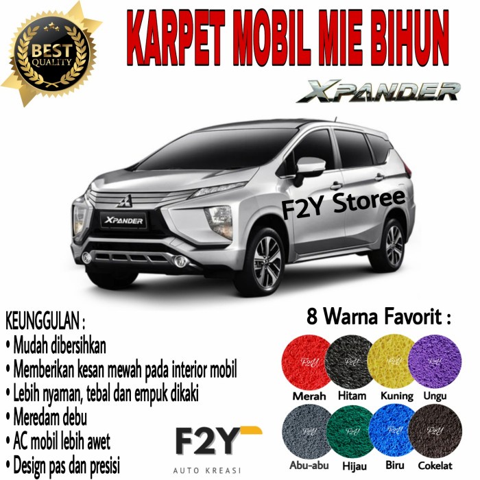 Karpet Mobil Mie Bihun Xpander Full Set