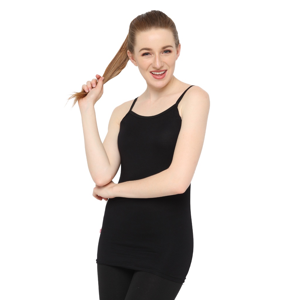 Tank Top Girl Spandek Oren-Hitam – TNP 55