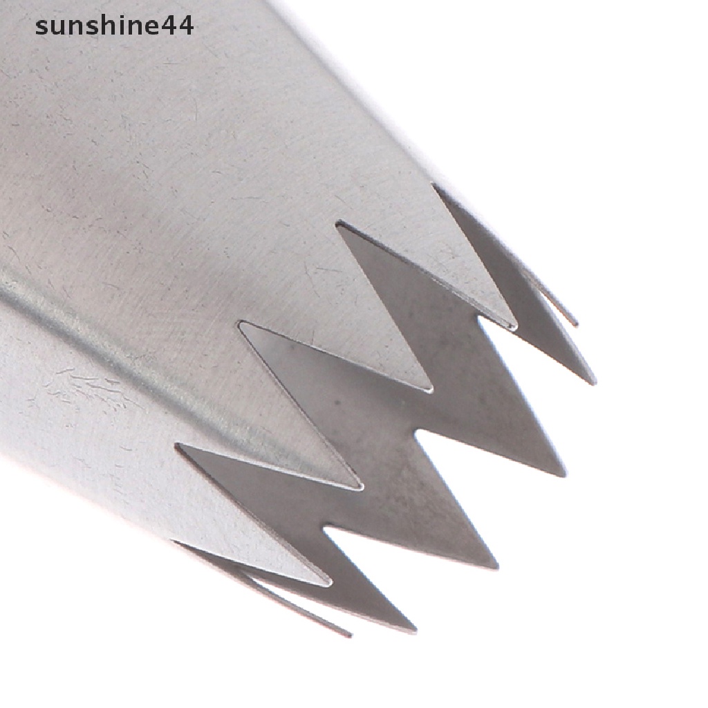 Sunshine Mai Fu 366# Alat nozzle Pipa Krim Kue Kering Model 10 Gigi Lurus Besar Bahan stainless steel 304