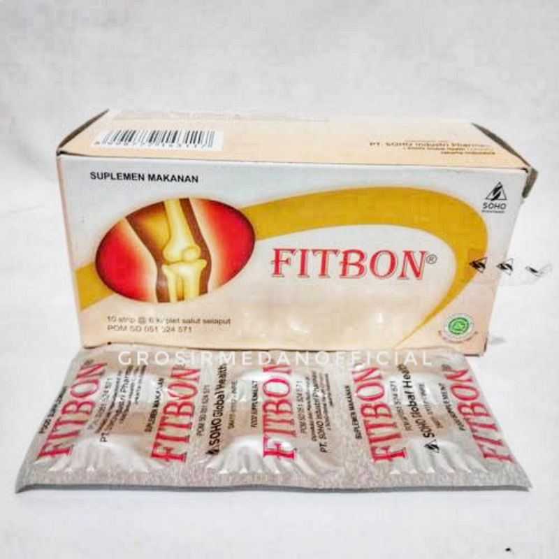 FITBON strip SUPLEMEN TULANG DAN SENDI - MEMELIHARA KESEHATAN - BAIK UNTUK PENDERITA OSTEOARTHRITIS