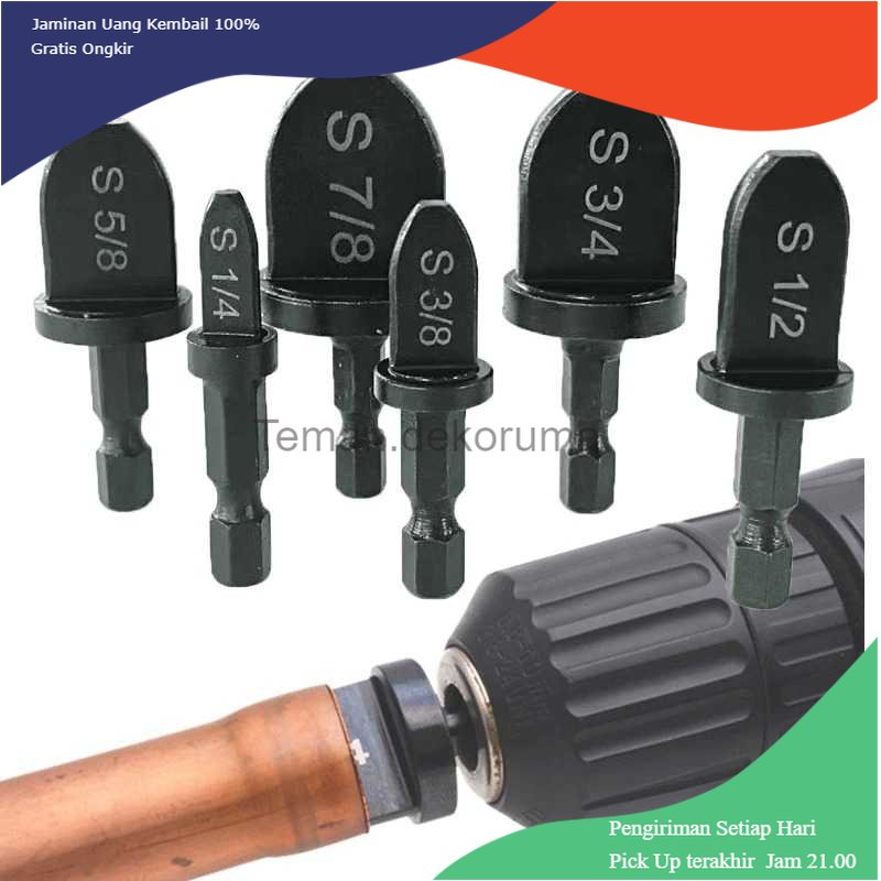 TD-PR2 MILKIWA Pembesar Lubang Pipa Tube Pipe Expander Reamer Head 6PCS - MW02