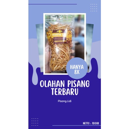 

keripik pisang lidi dengan kemasan 100gr
