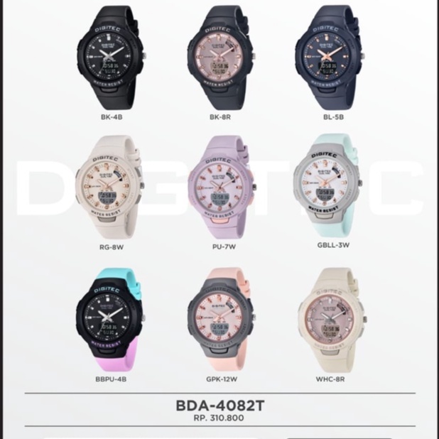 JAM TANGAN WANITA ORIGINAL DIGITEC DG-3082/BDA-4082T