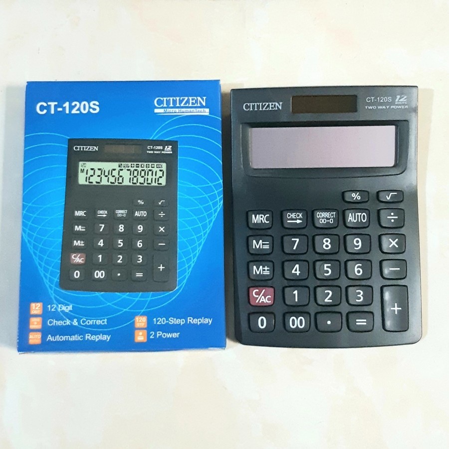 Kalkulator Citizen CT 120S 12 Digit / Calculator / Alat Hitung | yanna866