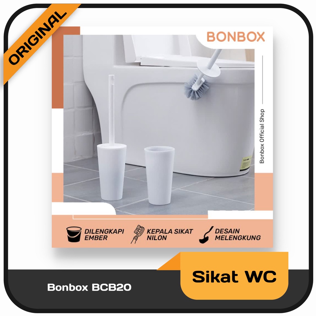 Sikat Kamar Mandi Silikon Pembersih Kloset Bathroom Brush Bonbox BCB20