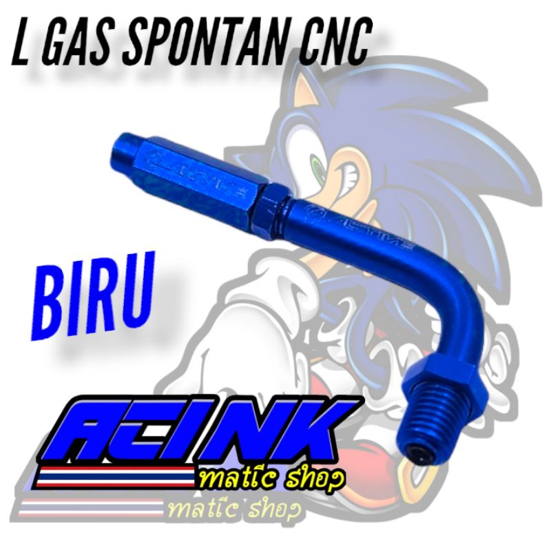 Stelan L gas spontan Cnc Stelan L Gas Warna Universal Engkolan L Gas Warna 1an