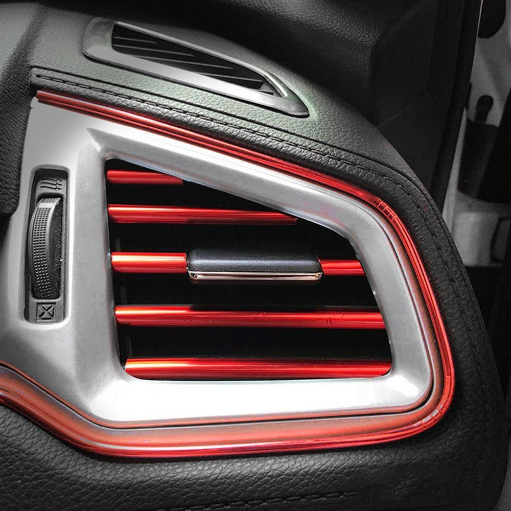 Top 10PCs Strip Dekorasi Stopkontak Udara Styling Mobil Interior Decor Mobil Ac Vent Bentuk U Pelindung Untuk Ventilasi Ac Mobil