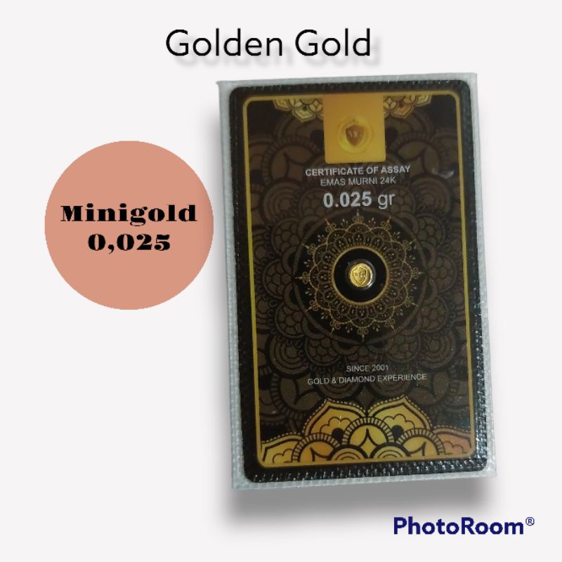 Logam Mulia Minigold 0,025gr