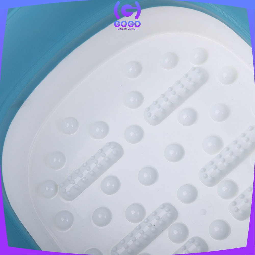 GOGO-C538 Ember Lipat Baskom Plastik Motif Beruang Portable Multifungsi / Baskom Rendam Pijat Kaki Refleksi Foldable / Ember Cuci Kaki Spa Pedicure Bear