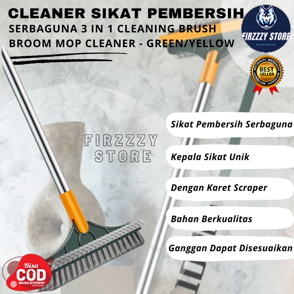 Cleaner Sikat Pembersih Serbaguna 3 in 1 Cleaning Brush Broom Mop Cleaner Sapu