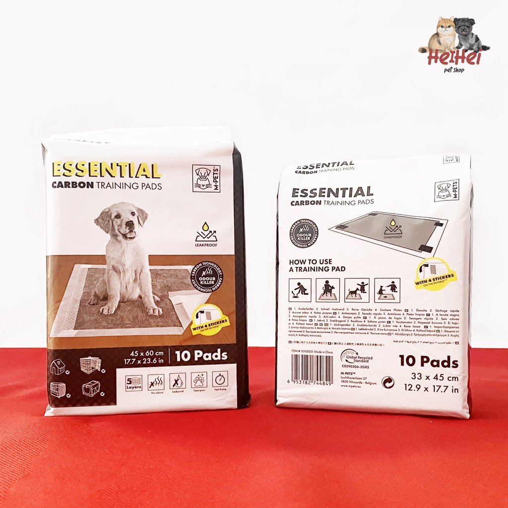 M-Pets Essential Carbon Underpad Training Pad Per Pack - Perlak Buang Air Anjing/Puppy/Kucing - Pet Under Pad Ekonomis