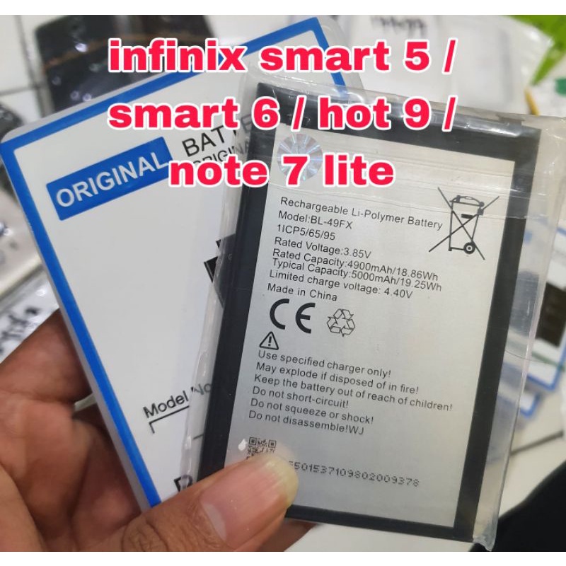 batre batu baterai infinix smart 5 / smart 6 / hot 8 / hot 9 / note 7 lite / hot 10 lite