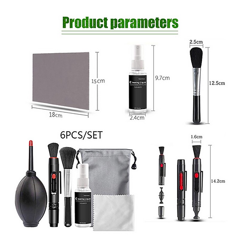 Set Alat Pembersih Lensa Kamera Dslr Profesional Pembersih Keyboard Laptop Blower Cleaning Kit 4/6/14 in 1