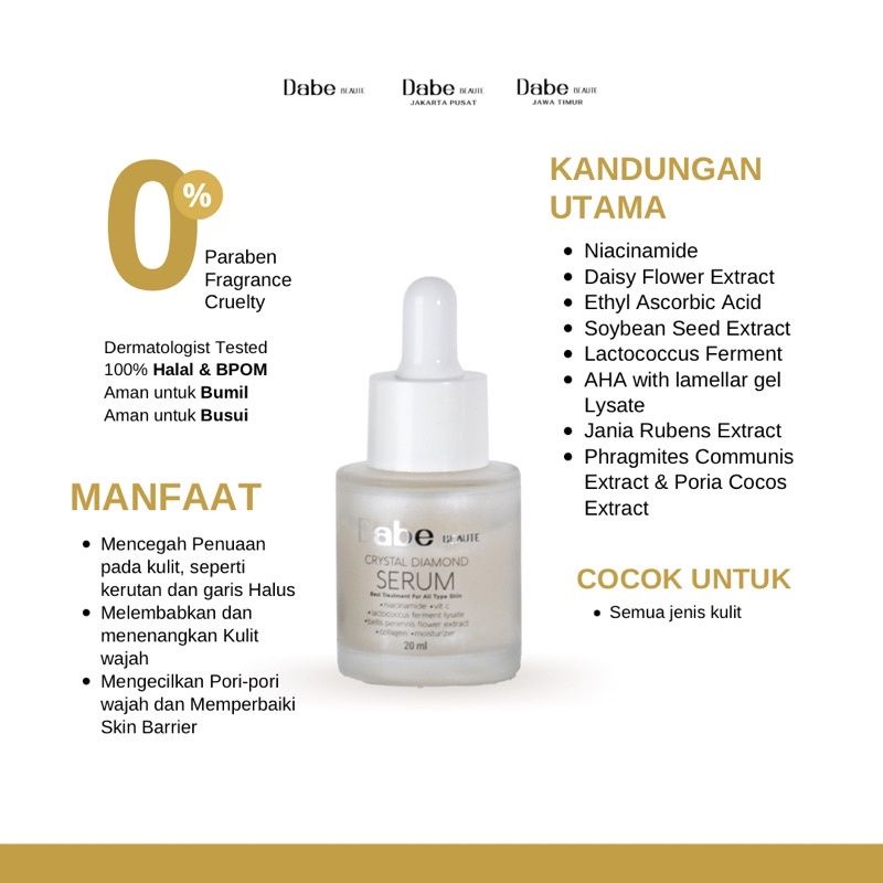 Dabe Beaute Luxury Glow Package (Paket Basic+Serum Diamond)