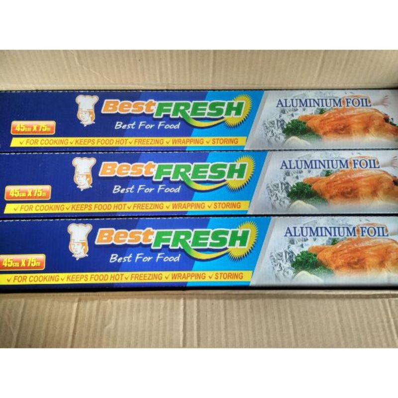 ALUMINIUM FOIL ROLL / FOIL WRAP / FOOD BEST FRESH 30CM X 7,6M