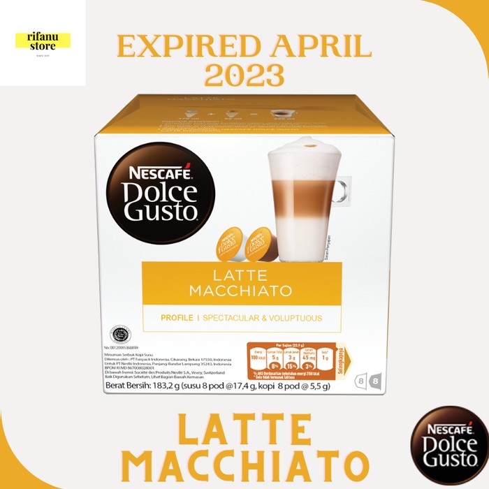 

NESCAFE DOLCE GUSTO LATTE MACCHIATO CAPSULE NDG 1 BOX ORIGINAL