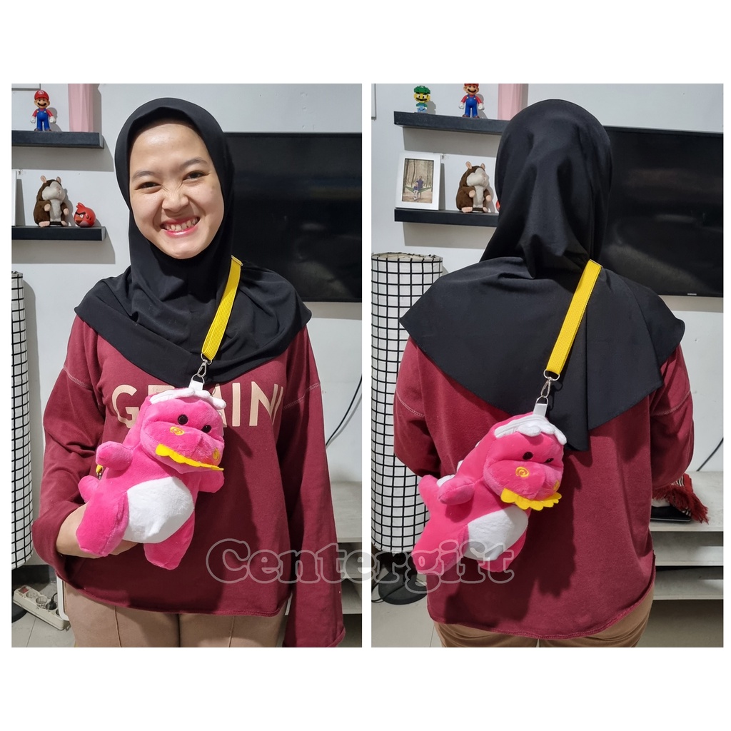 Tas Boneka Dinosaurus Viral Slingbag Lucu