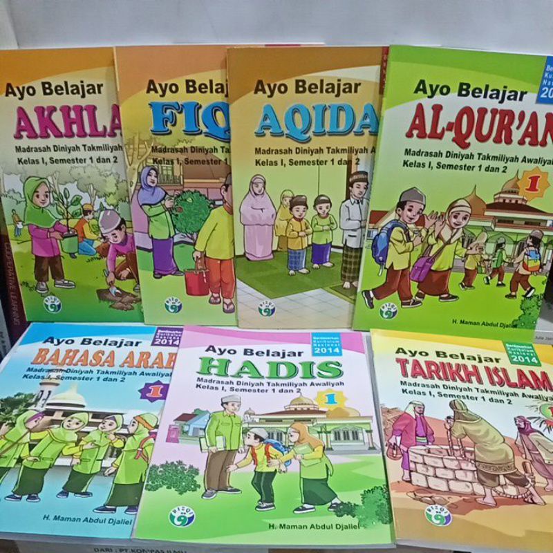 

buku satu paket madrasah Diniyah takmiliyah awaliyah kelas 1 untuk kurikulum nasional 2014 terbaru