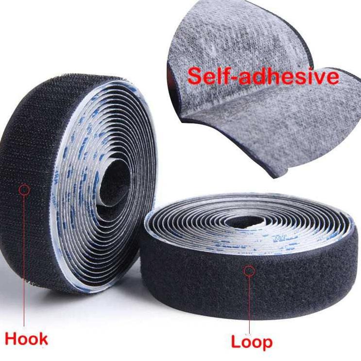 

PROMO Lakban Perekat Double Tape Velcro Hook and Loop Magic Nylon Sticker ! 884