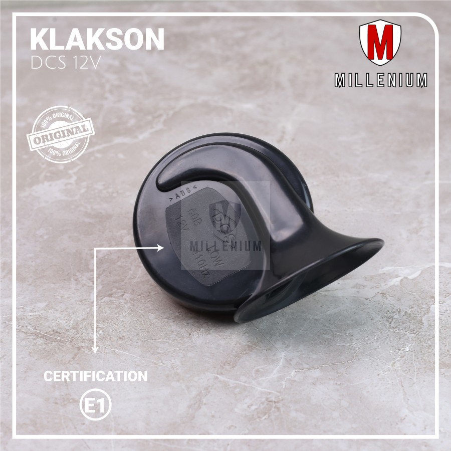 KLAKSON KEONG DCS BLACK TWIN TONE UNTUK MOBIL &amp; MOTOR 12V UNIVERSAL