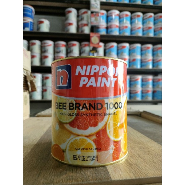 cat minyak kayu dan besi bee brand 1000  Nippon Paint 1 liter