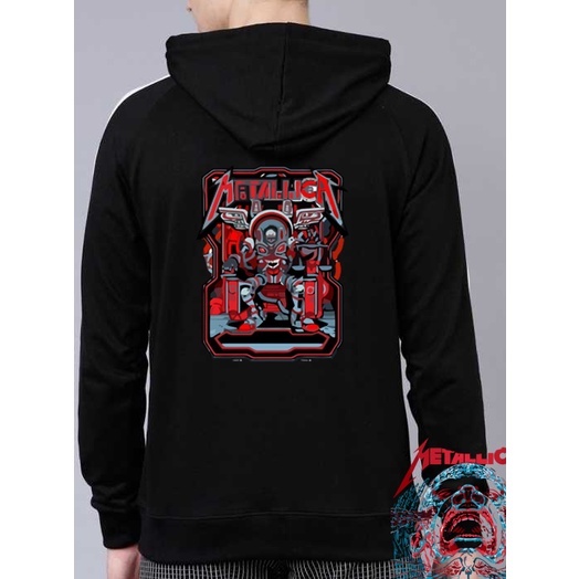 jaket hoodie metalica disaster, jaket pria wanita underground