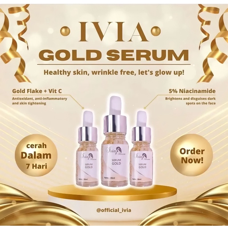 Gold serum ivia skincare