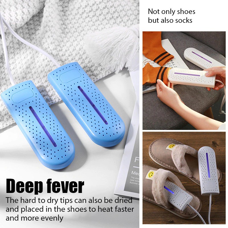 Pengering Sepatu Shoes Shoe Dryer Elektrik Lampu UV Odor Alat Penghilang Bau Dehumidifier