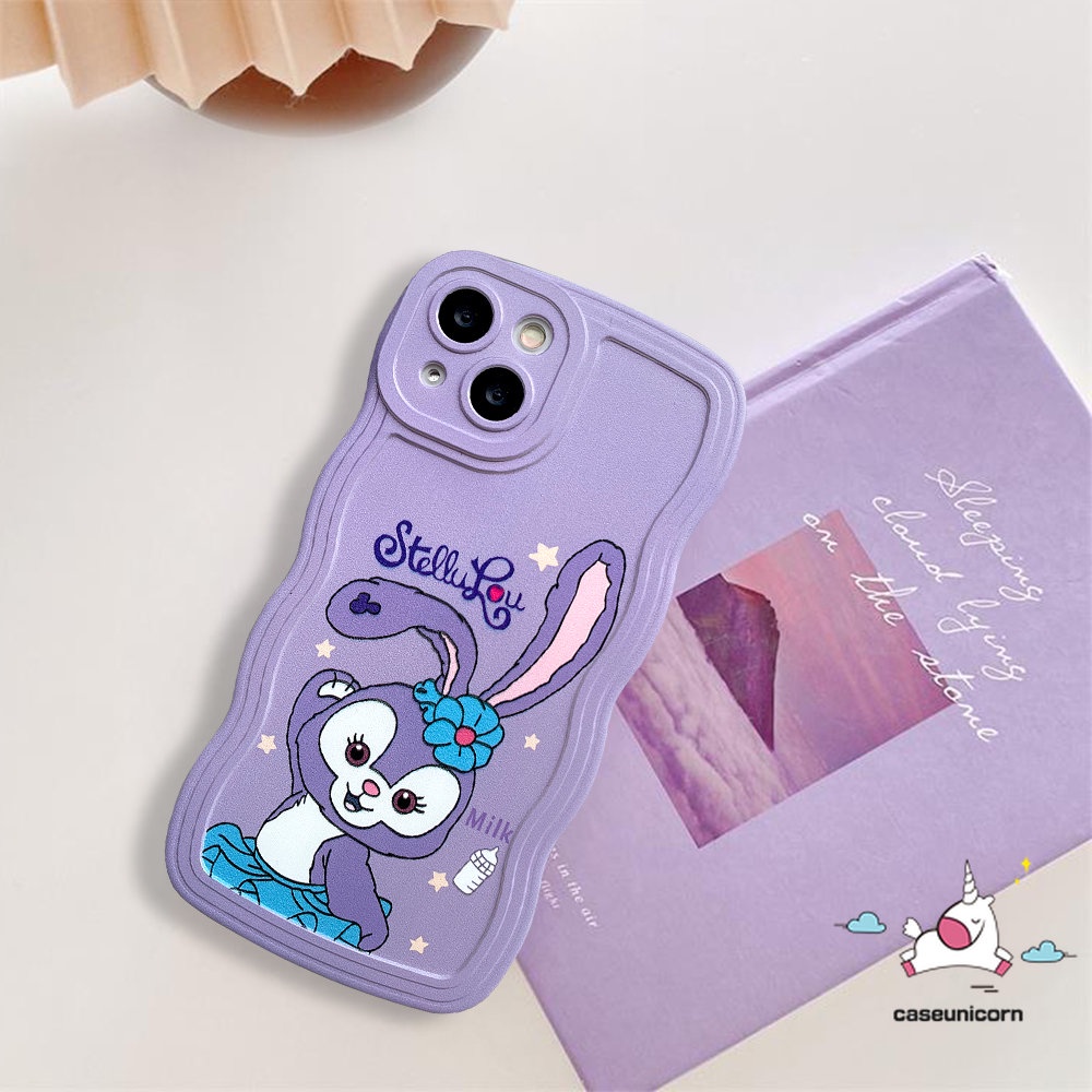 Casing Samsung A04 A13 A14 A50s A04s A04E A50 A12 A32 A23 A53 A22 A52 A03s A52s A33 A02s A03 A21s A30s A20 A11 A51 M22 A31 M32 Beruang Strawberry Lucu StellaLou Lembut Wavy Edge Case