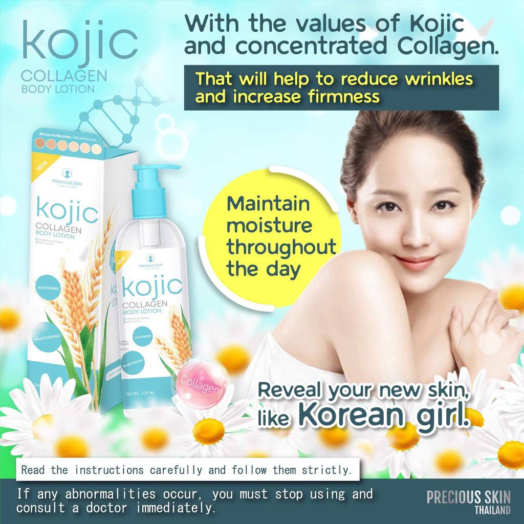 Precious Skin Thailand Kojic Collagen Extreme Whitening Body &amp; Face Set / Body Lotion / Sabun / Serum / Set