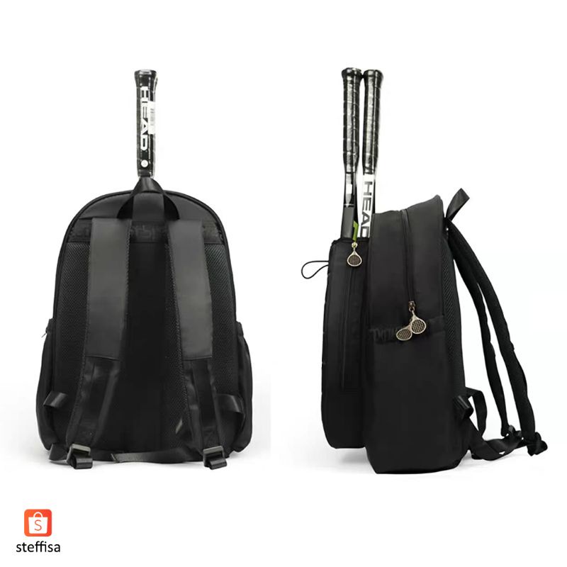 TAS PUNGGUNG RAKET GREATSPEED | olahraga bulu tangkis badminton tenis tennis backpack sports bag stylish minimalist casual original asli baru new impor premium putih hitam