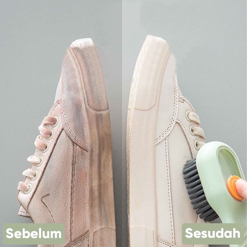 Sikat Pembersih Multifungsi Sikat Pembersih Sepatu/Baju Cleaning Brush With Liquid Dispenser