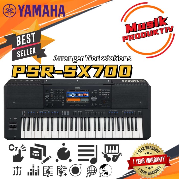 Yamaha Keyboard Psr-Sx700 / Psr Sx700 Original Garansi Ymid #Original
