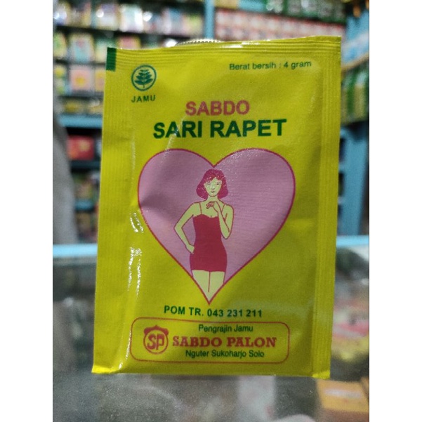 

Jamu eceran 1 sachet Sari Rapet kewanitaan Sabdo Palon