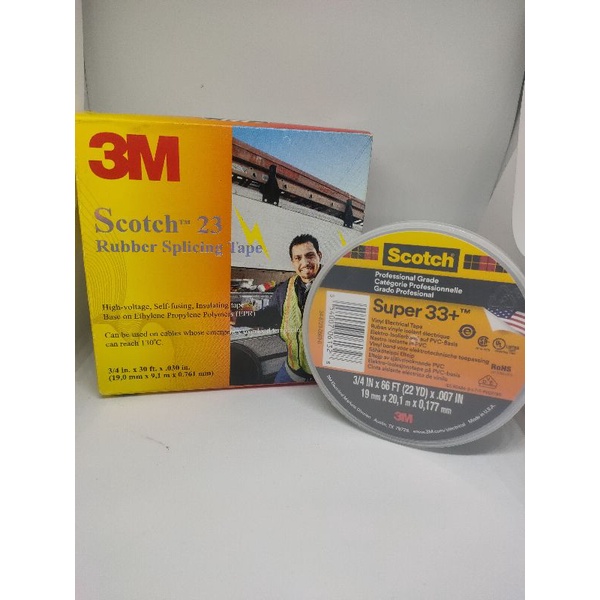 Ruber 3M scotch23 dan solasi 3M