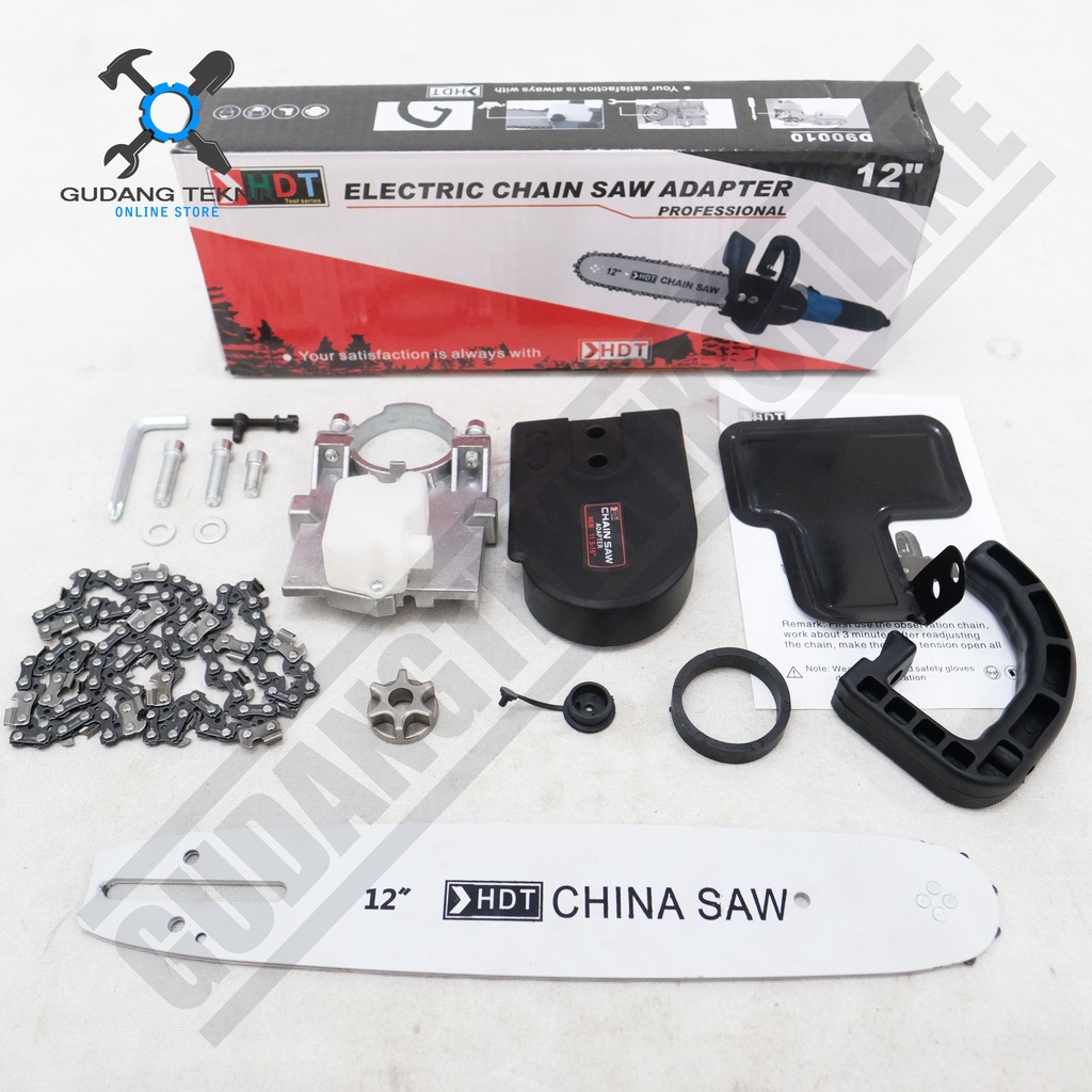 Adapter Mini Chainsaw 12Inch HDT ECS-212A / Adaptor Chainsaw Converter 12&quot; HDT ECS212A - Adaptor Mesin Gerinda Konektor Chain Saw HDT ECS 212A