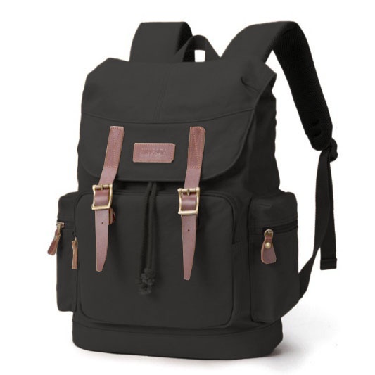 Kbag Klub New Canvas - Tas Ransel Canvas IAC Backpack Up to 15 inch - Tas Pria Tas Wanita Daypack