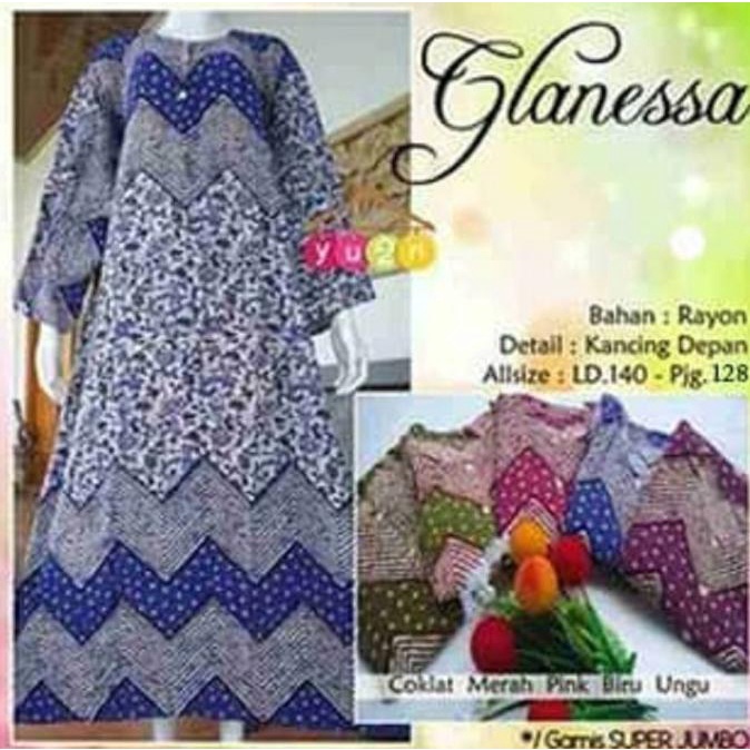 TERBARU DASTER JUMBO BATIK MURAH LENGAN PANJANG UNTK IBU HAMIL DAN ADA KANCING /DASTER KEKINIAN/DAST